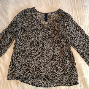 Sheer Cheetah Top